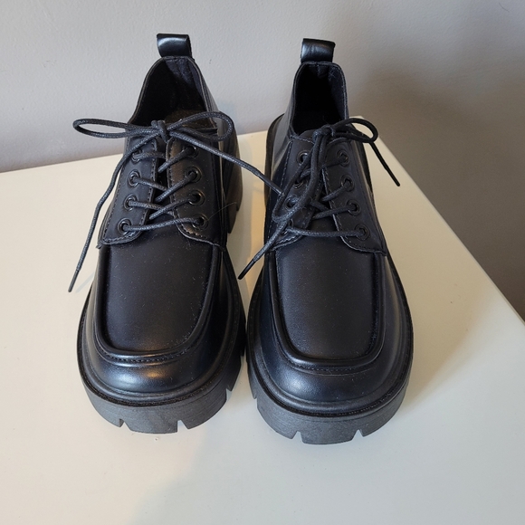 Chunky Goth Oxfords, BNWT, Size 38 - Picture 2 of 10
